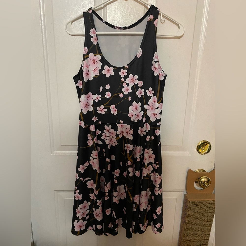 BlackMilk Cherry Blossom Skater Dress